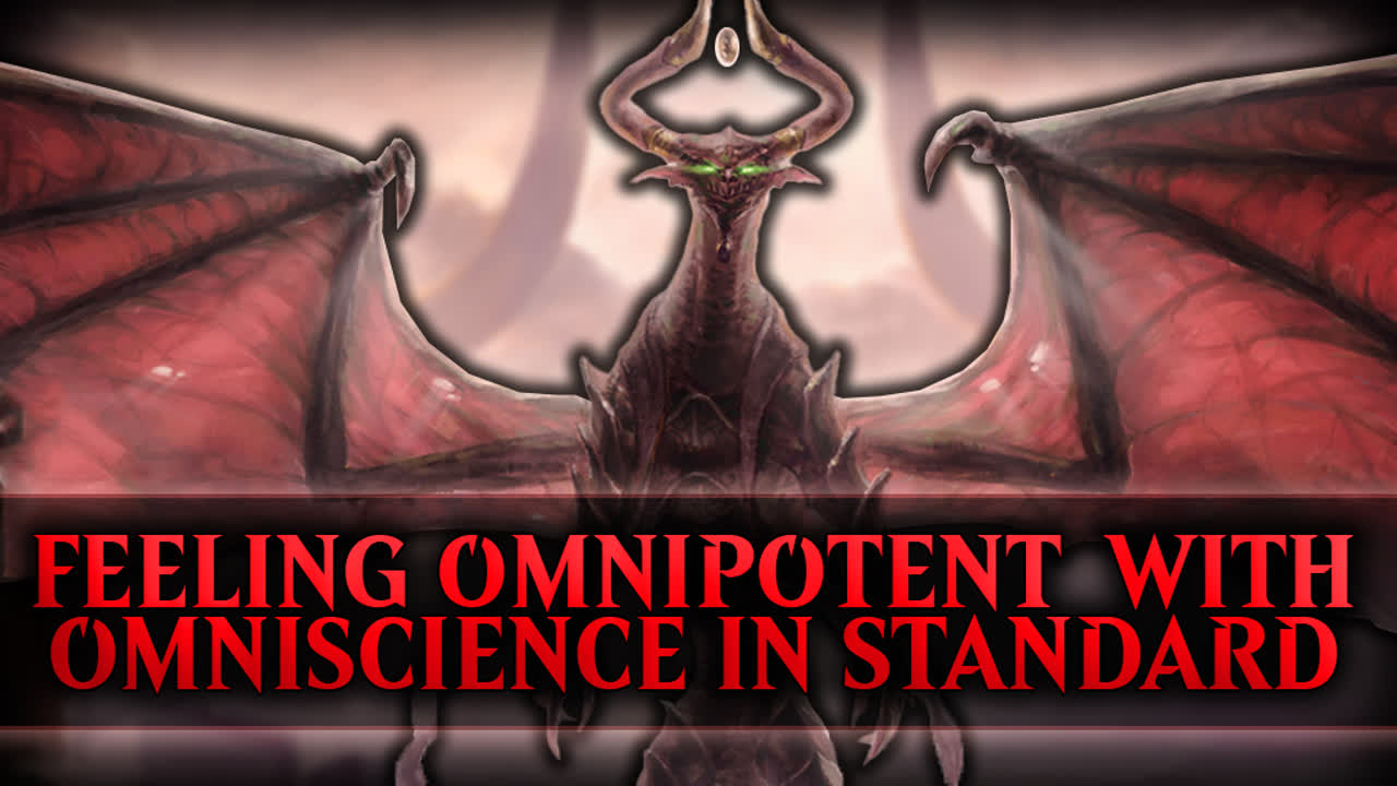 Explore the Azorius Omniscience combo deck in Standard Magic: The Gathering, a powerful strategy that goes off by turn four, overcoming opponents easily.