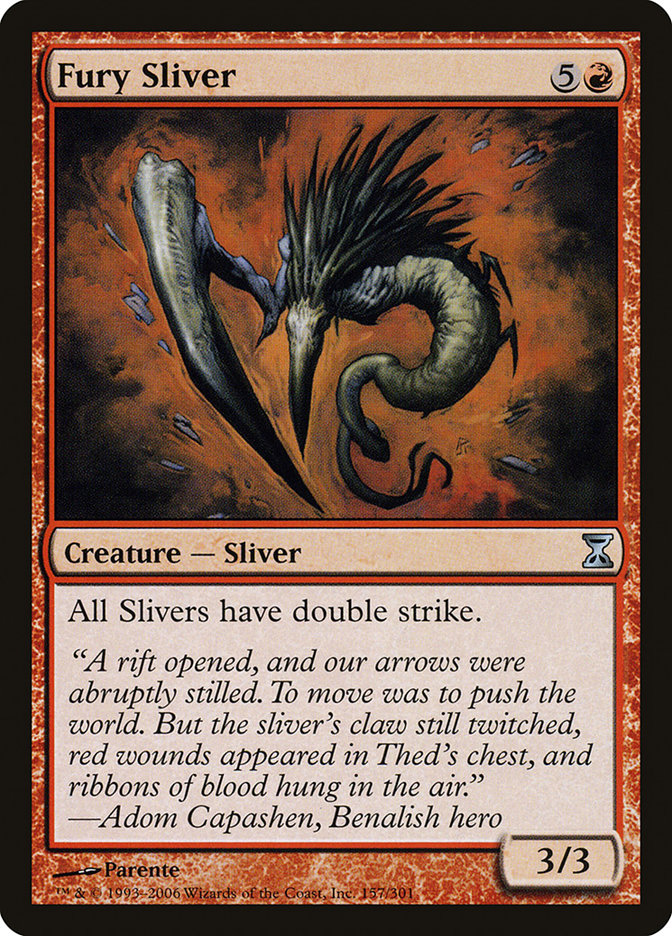 Magic the Gathering Card - Fury Sliver - MTG Circle