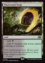 Magic the Gathering Card - Wastewood Verge - MTG Circle