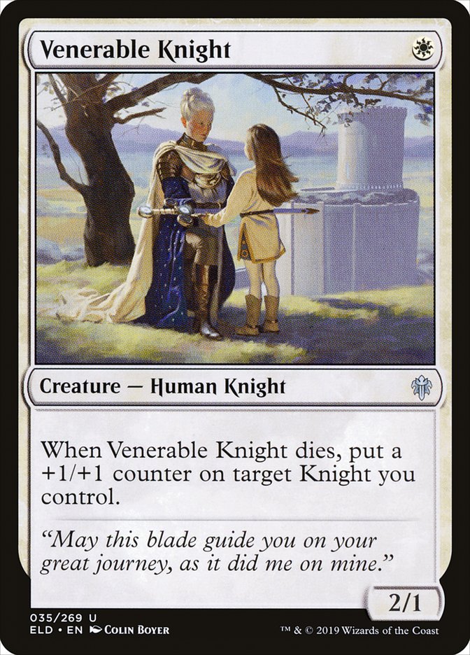 Magic the Gathering Card - Venerable Knight - MTG Circle