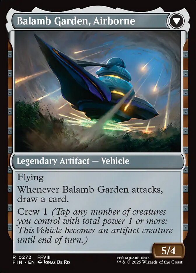 Magic the Gathering Card - Balamb Garden, Airborne - MTG Circle
