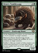 Magic the Gathering Card - Ornery Tumblewagg - MTG Circle