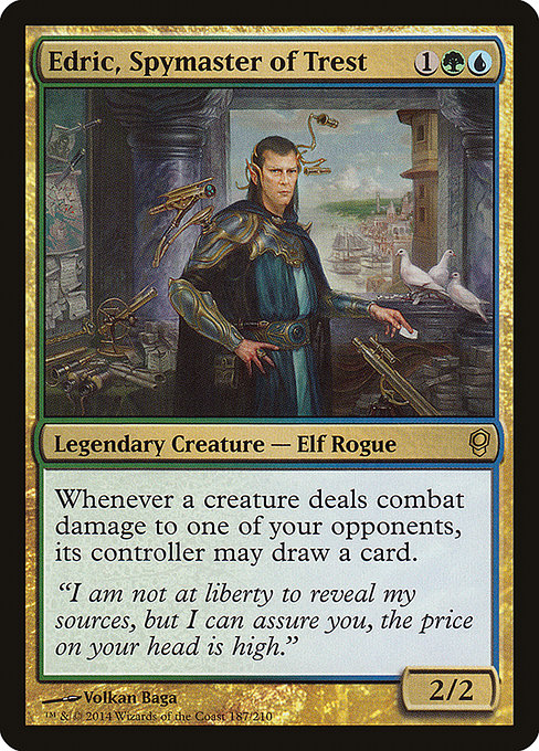 Magic the Gathering Card - Edric, Spymaster of Trest - MTG Circle