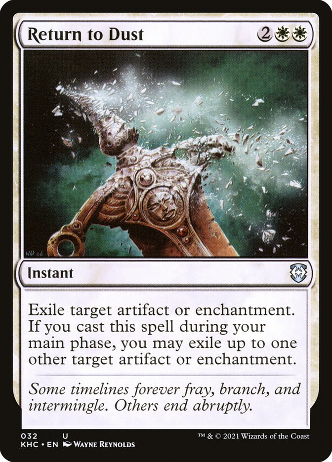 Magic the Gathering Card - Return to Dust - MTG Circle