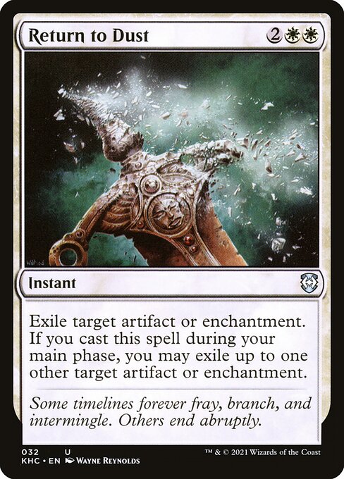 Magic the Gathering Card - Return to Dust - MTG Circle