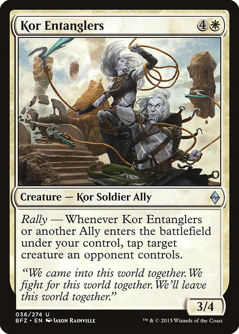 Magic the Gathering Card - Kor Entanglers - MTG Circle