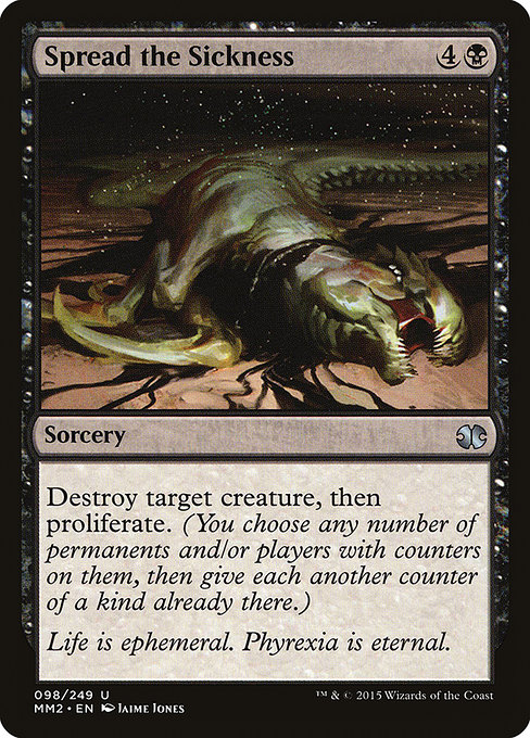 Magic the Gathering Card - Spread the Sickness - MTG Circle