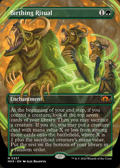 Magic the Gathering Card - Birthing Ritual - MTG Circle