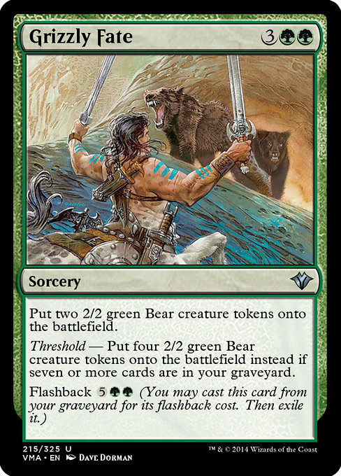 Magic the Gathering Card - Grizzly Fate - MTG Circle