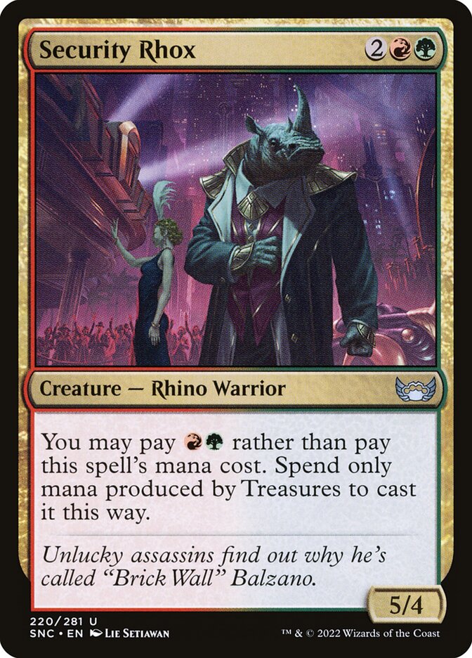 Magic the Gathering Card - Security Rhox - MTG Circle