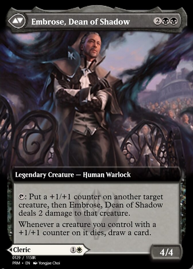 Magic the Gathering Card - Embrose, Dean of Shadow - MTG Circle