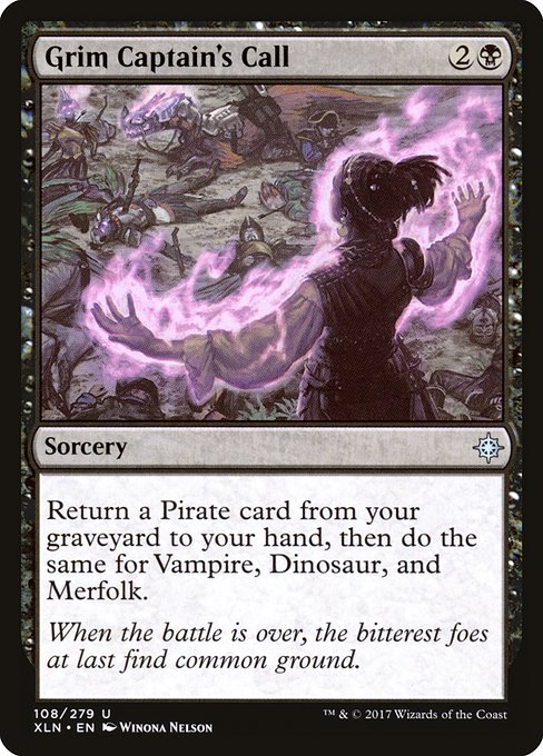Magic the Gathering Card - Grim Captain's Call - MTG Circle