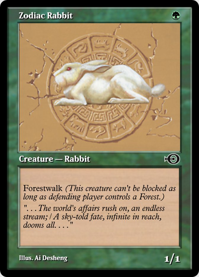 Magic the Gathering Card - Zodiac Rabbit - MTG Circle