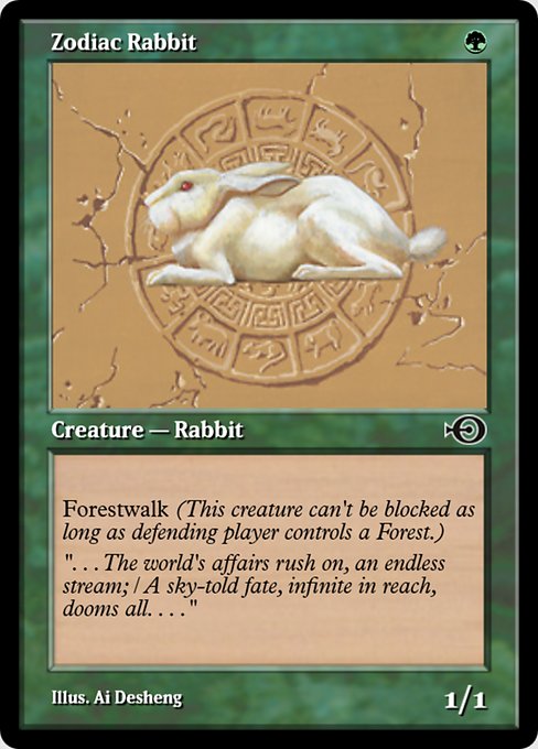 Magic the Gathering Card - Zodiac Rabbit - MTG Circle