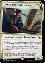 Magic the Gathering Card - Delney, Streetwise Lookout - MTG Circle