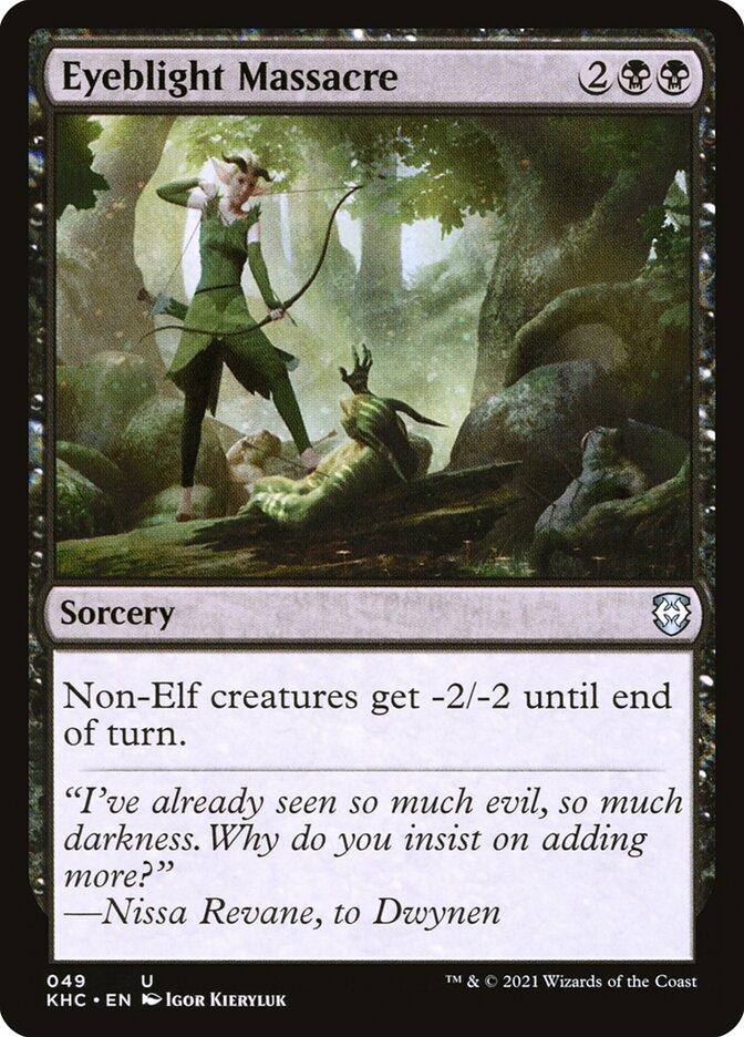 Magic the Gathering Card - Eyeblight Massacre - MTG Circle