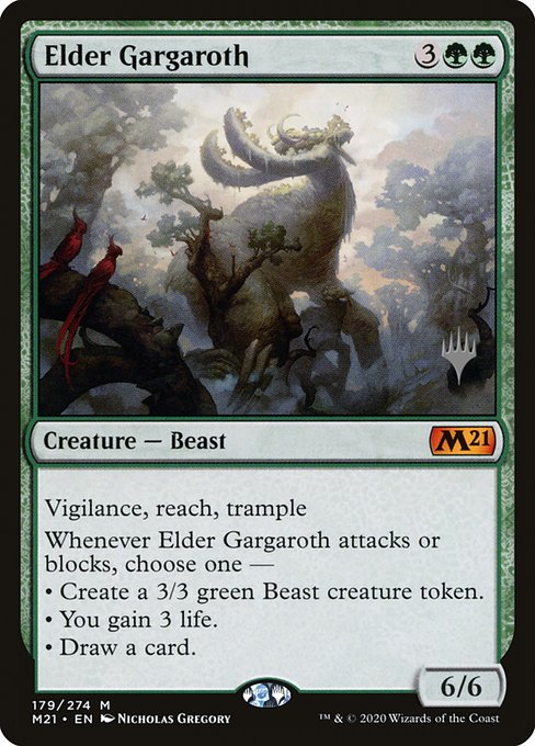 Magic the Gathering Card - Elder Gargaroth - MTG Circle