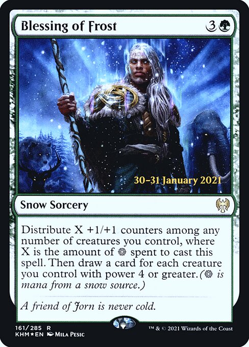 Magic the Gathering Card - Blessing of Frost - MTG Circle