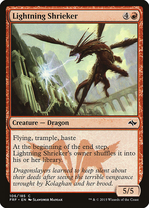 Magic the Gathering Card - Lightning Shrieker - MTG Circle