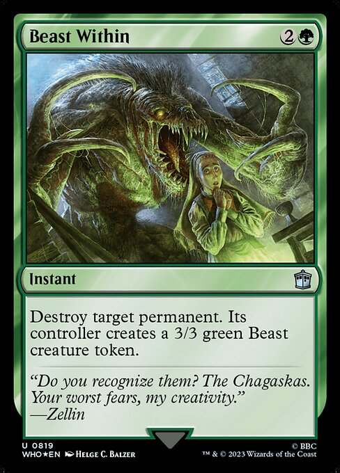 Magic the Gathering Card - Beast Within - MTG Circle