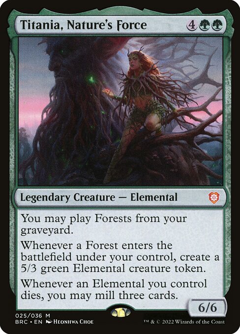 Magic the Gathering Card - Titania, Nature's Force - MTG Circle