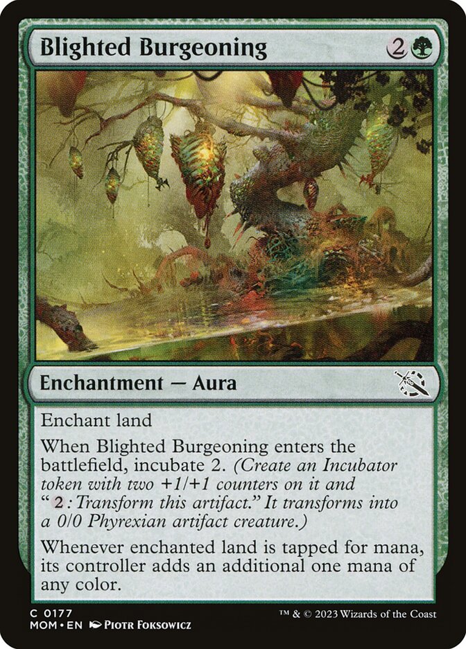Magic the Gathering Card - Blighted Burgeoning - MTG Circle