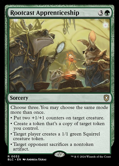 Magic the Gathering Card - Rootcast Apprenticeship - MTG Circle