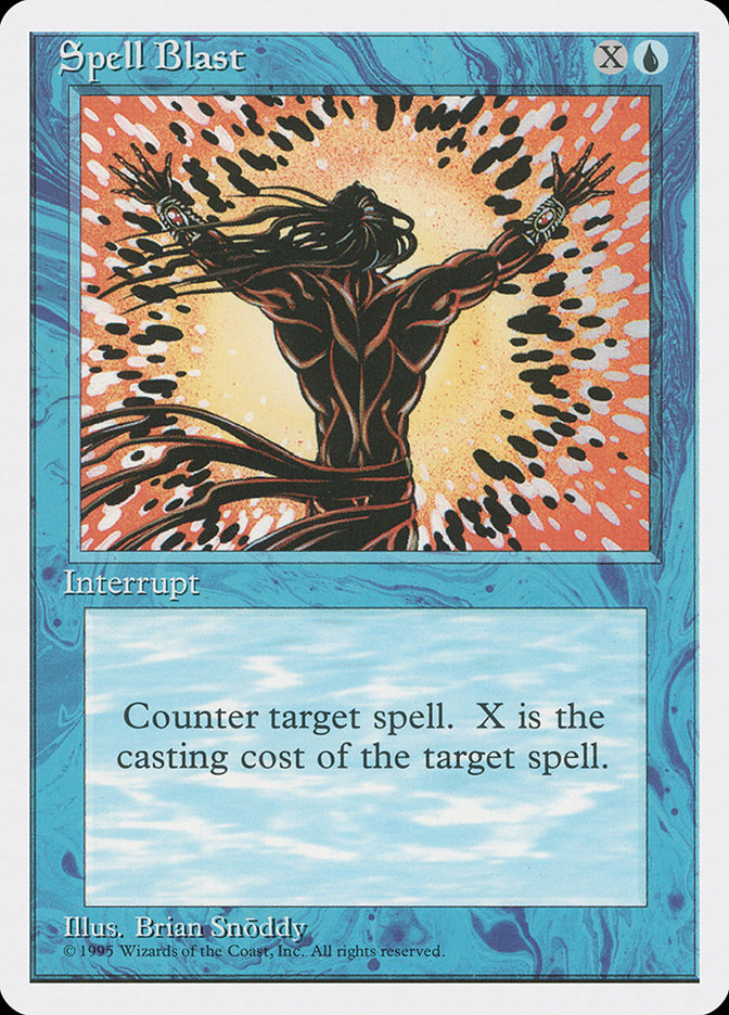 Magic the Gathering Card - Spell Blast - MTG Circle
