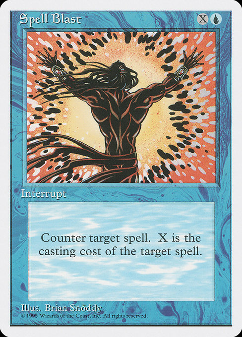 Magic the Gathering Card - Spell Blast - MTG Circle