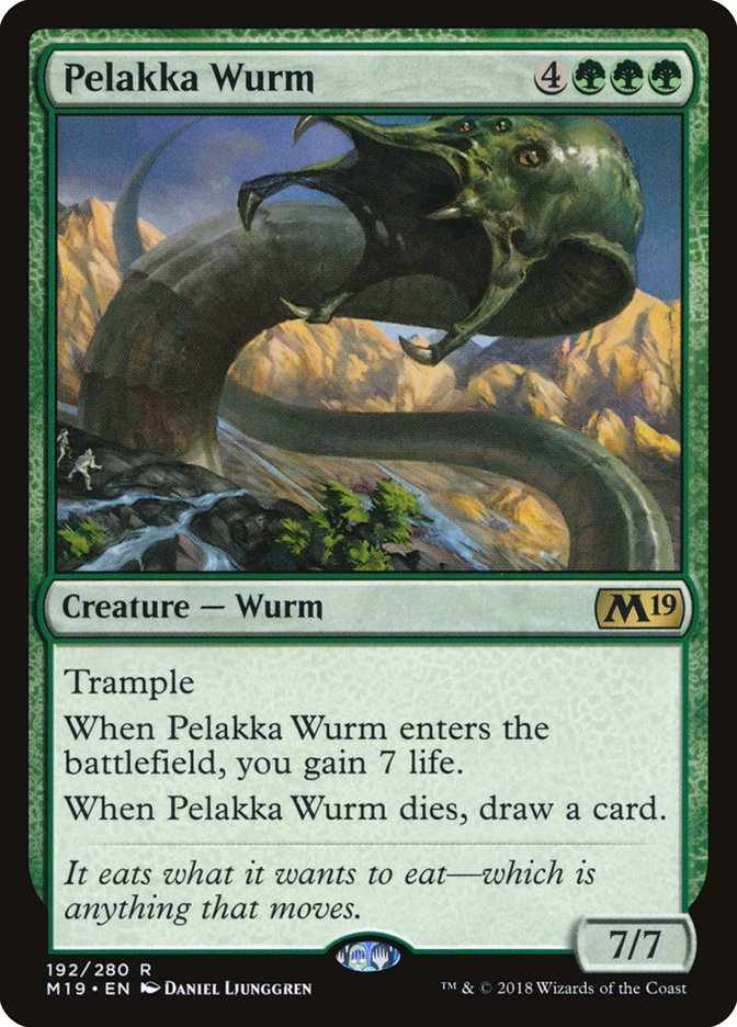 Magic the Gathering Card - Pelakka Wurm - MTG Circle