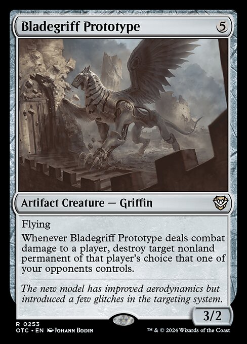 Magic the Gathering Card - Bladegriff Prototype - MTG Circle