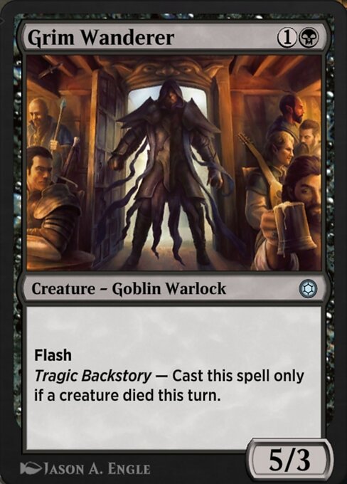 Magic the Gathering Card - Grim Wanderer - MTG Circle