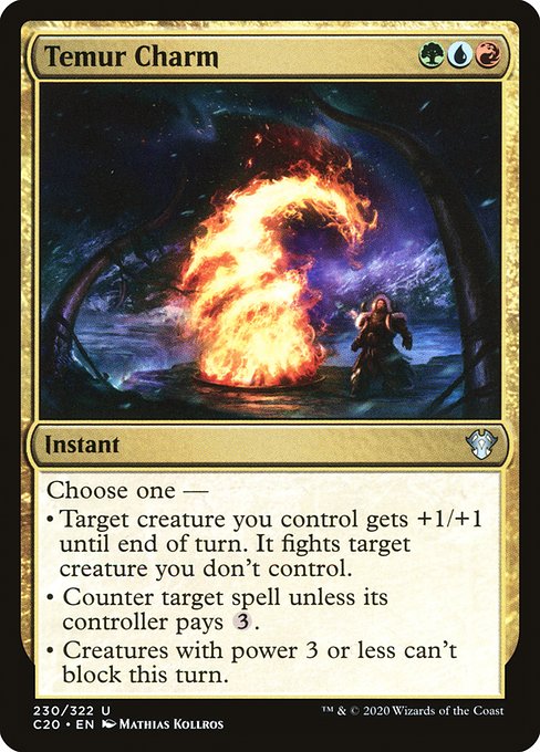 Magic the Gathering Card - Temur Charm - MTG Circle