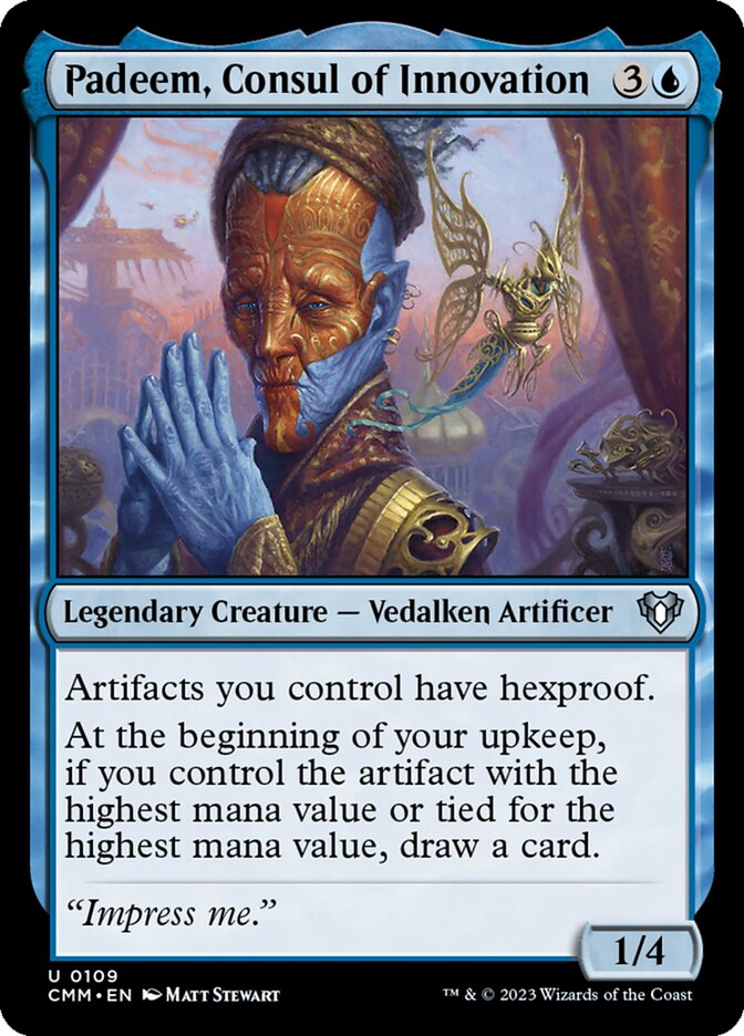 Magic the Gathering Card - Padeem, Consul of Innovation - MTG Circle