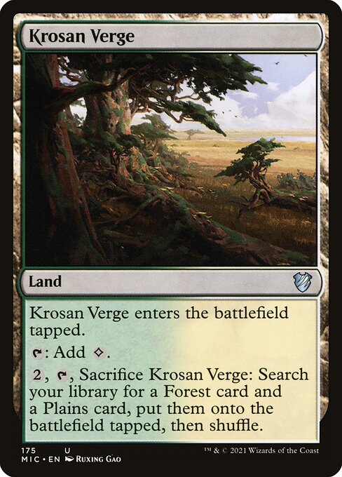Magic the Gathering Card - Krosan Verge - MTG Circle