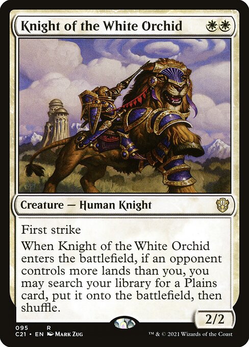 Magic the Gathering Card - Knight of the White Orchid - MTG Circle