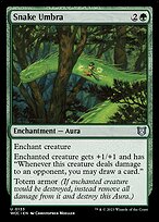 Magic the Gathering Card - Snake Umbra - MTG Circle
