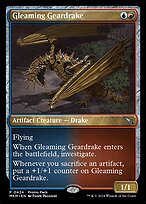 Magic the Gathering Card - Gleaming Geardrake - MTG Circle