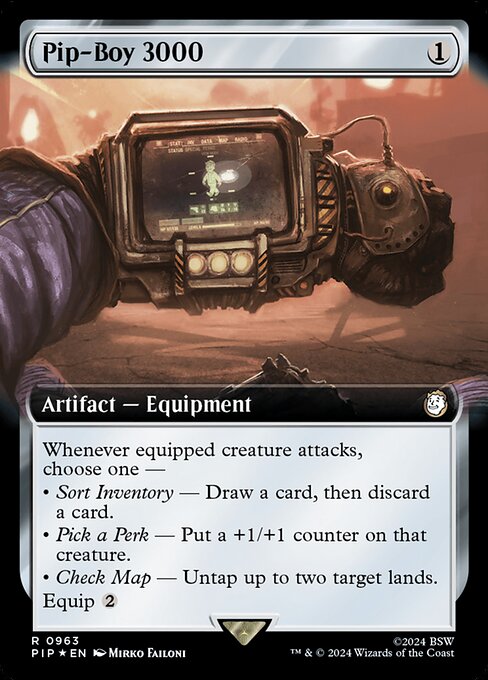 Magic the Gathering Card - Pip-Boy 3000 - MTG Circle