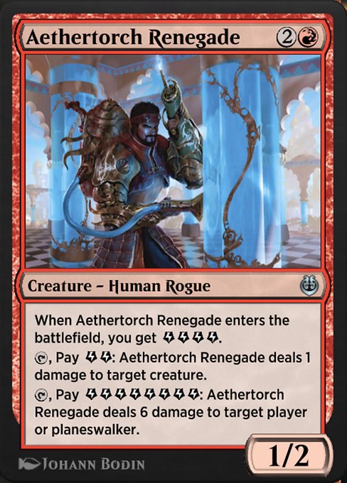 Magic the Gathering Card - Aethertorch Renegade - MTG Circle
