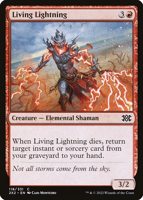 Magic the Gathering Card - Living Lightning - MTG Circle