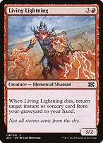 Magic the Gathering Card - Living Lightning - MTG Circle