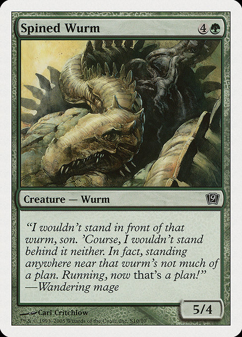 Magic the Gathering Card - Spined Wurm - MTG Circle