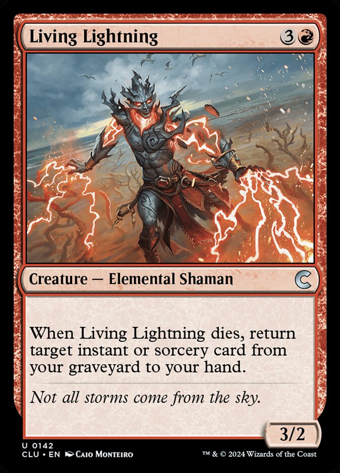 Magic the Gathering Card - Living Lightning - MTG Circle