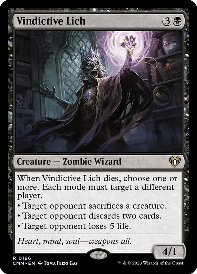 Magic the Gathering Card - Vindictive Lich - MTG Circle