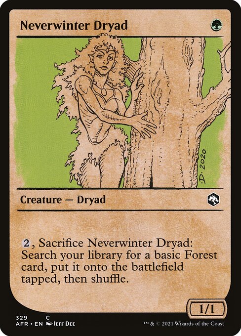 Magic the Gathering Card - Neverwinter Dryad - MTG Circle