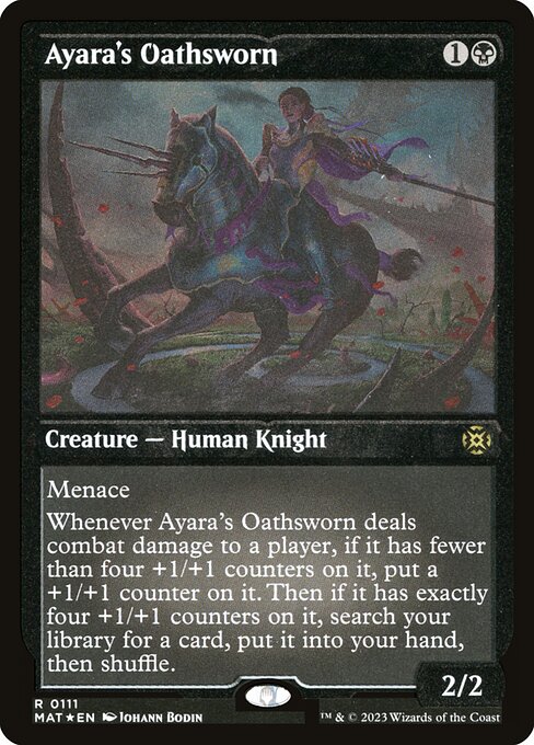 Magic the Gathering Card - Ayara's Oathsworn - MTG Circle