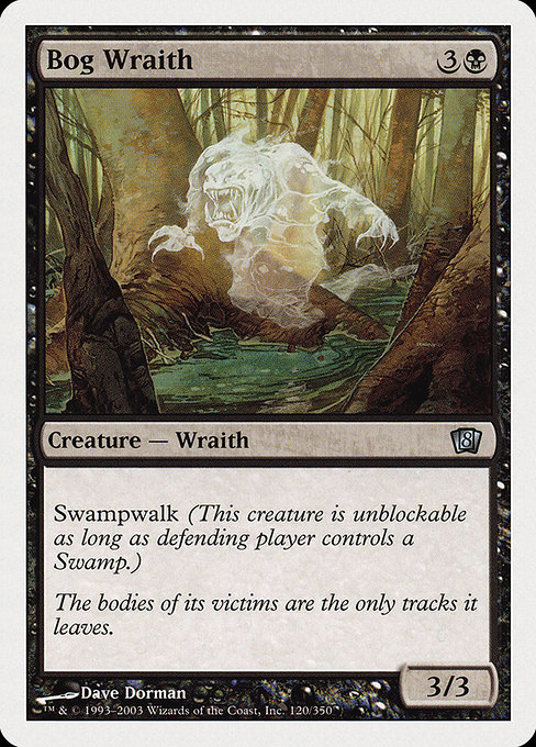 Magic the Gathering Card - Bog Wraith - MTG Circle