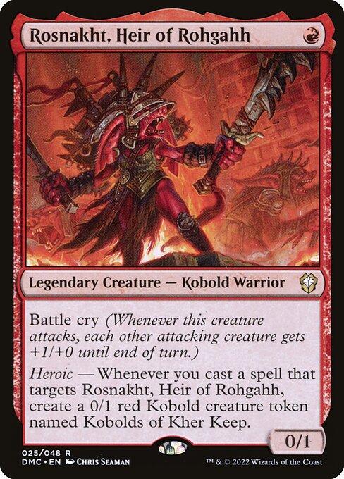Magic the Gathering Card - Rosnakht, Heir of Rohgahh - MTG Circle