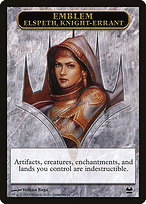 Magic the Gathering Card - Elspeth, Knight-Errant Emblem - MTG Circle
